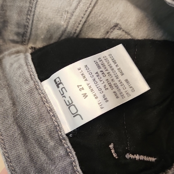 JOE'S skinny ankle gray jeans. Size 27 - Picture 4 of 4